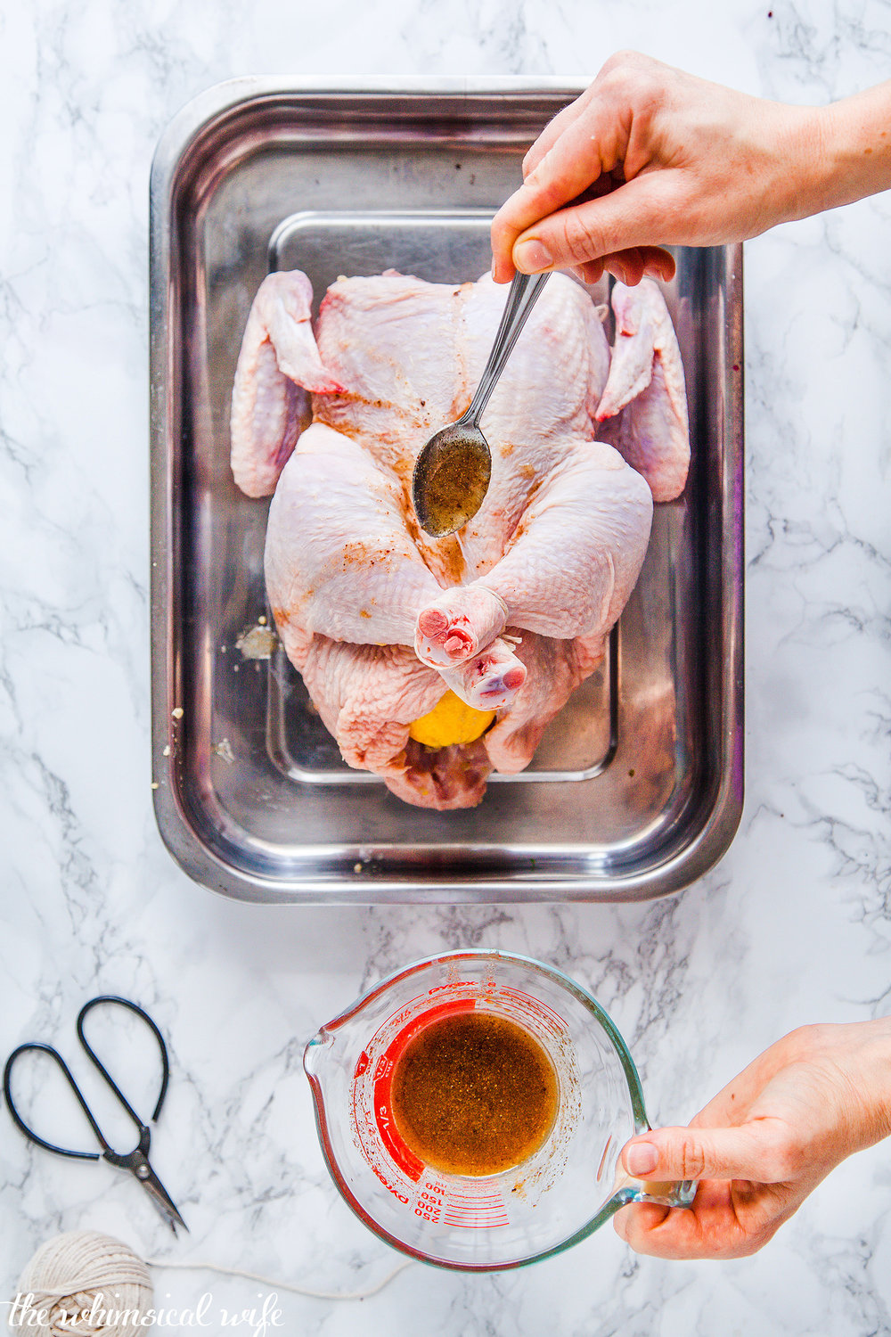 Moroccan Roast Chicken With Quinoa, Pistachio & Currant Stuffing {GF, DF} | The Whimsical Wife